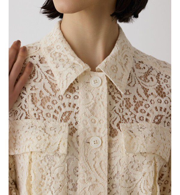 GRACE CONTINENTAL「コードレースジャンプスーツ」|オールインワン|