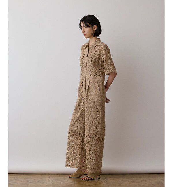 GRACE CONTINENTAL「コードレースジャンプスーツ」|オールインワン|