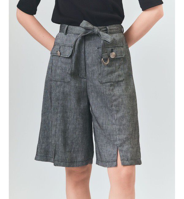 Grace Class「リネンデニムライクパンツ」|デニム|