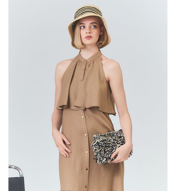 Grace Class「リネンライクホルタードレス」|ワンピース|