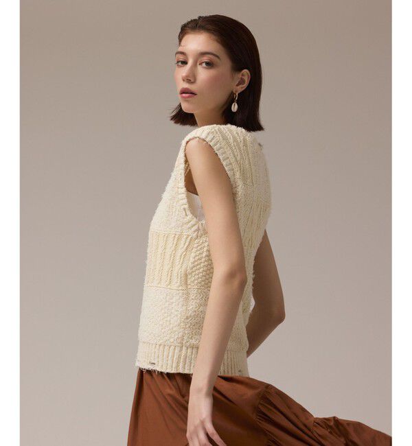 GRACE CONTINENTAL「パッチワークニットトップ」|その他|