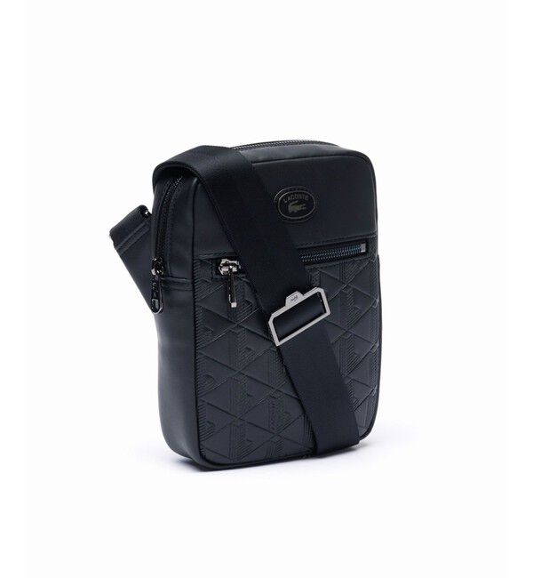 LACOSTE「NOMOGRAMME スプレットレザー モノグラムショルダーバッグ」|ショルダー・メッセンジャー|