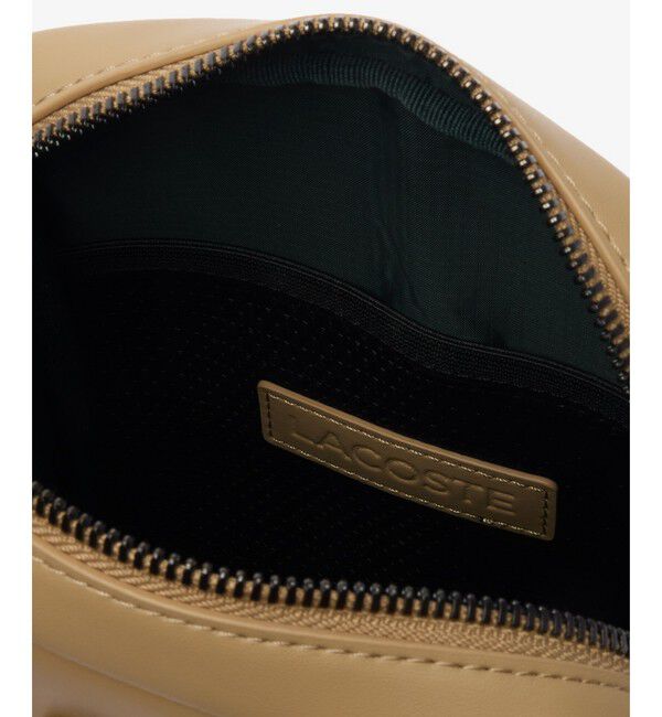 LACOSTE「NOMOGRAMME スプレットレザー モノグラムショルダーバッグ」|ショルダー・メッセンジャー|