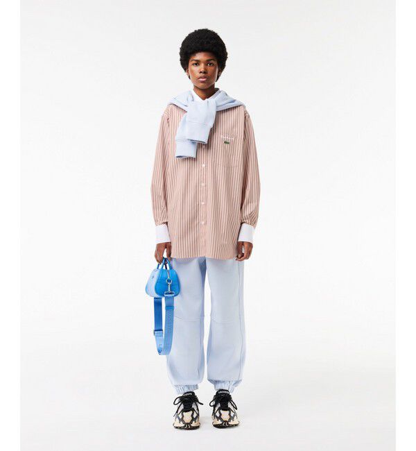 LACOSTE「ストライプクレリックシャツ」|シャツ・ブラウス|