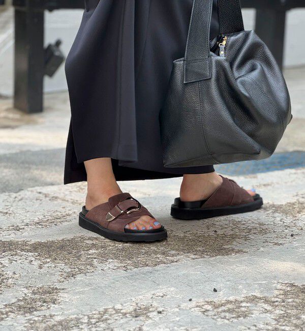 NOLLEY'S「【MOHI/ モヒ】バックルスエードサンダル」|サンダル|
