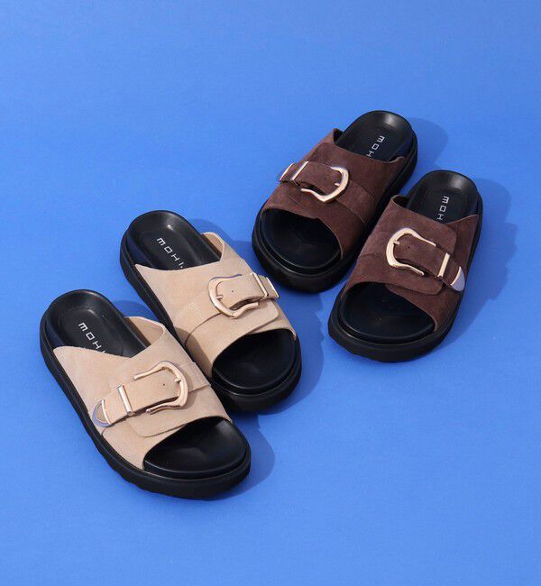 NOLLEY'S「【MOHI/ モヒ】バックルスエードサンダル」|サンダル|