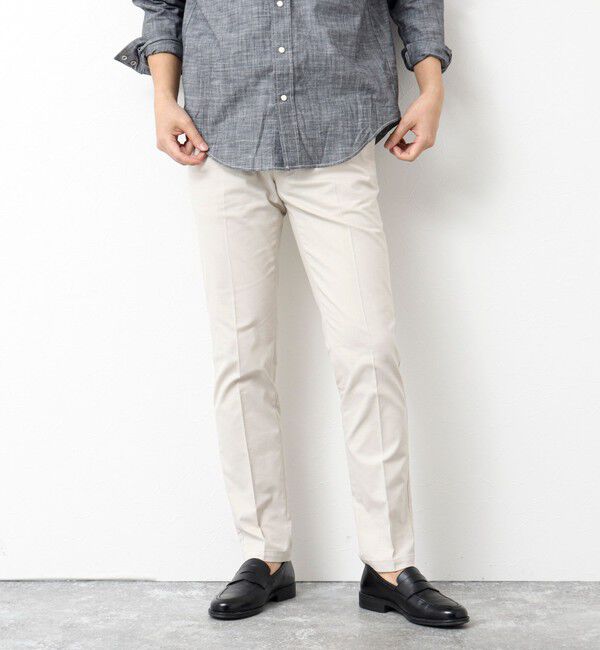 NOLLEY'S goodman「《ビジカジ対応》綿麻COOLMAX スリムフィットパンツ 25SS」|チノ|