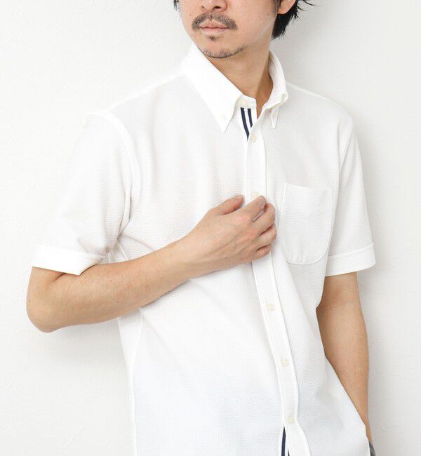 NOLLEY'S goodman「《ビジカジ対応》吸水速乾 360&deg;ストレッチ トリコットST テープBD 25SS」|シャツ・ブラウス|