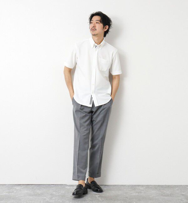 NOLLEY'S goodman「《ビジカジ対応》吸水速乾 360&deg;ストレッチ トリコットST テープBD 25SS」|シャツ・ブラウス|