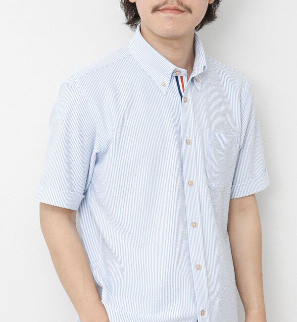 NOLLEY'S goodman「《ビジカジ対応》吸水速乾 360&deg;ストレッチ トリコットST テープBD 25SS」|シャツ・ブラウス|