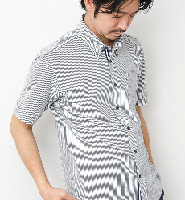 NOLLEY'S goodman「《ビジカジ対応》吸水速乾 360&deg;ストレッチ トリコットST テープBD 25SS」|シャツ・ブラウス|