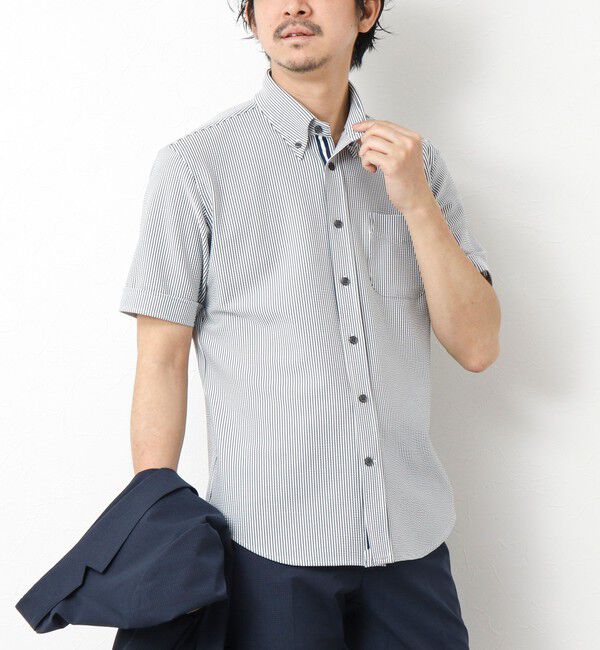 NOLLEY'S goodman「《ビジカジ対応》吸水速乾 360&deg;ストレッチ トリコットST テープBD 25SS」|シャツ・ブラウス|