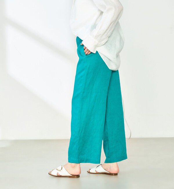 NOLLEY'S「【WEB STAFF恵☆別注カラーあり】《セットアップ対応》リネンセミワイドパンツ」|その他|