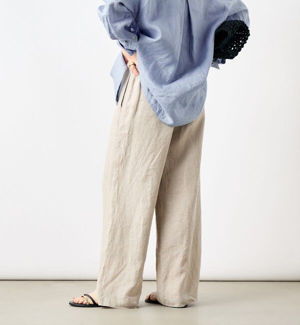 NOLLEY'S「【WEB STAFF恵☆別注カラーあり】《セットアップ対応》リネンセミワイドパンツ」|その他|