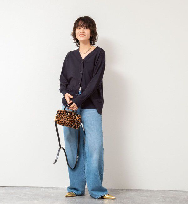 Rie Miller「《手洗い可能》《セットアップ対応》BIGシルエットVネックカーディガン」|カーディガン|