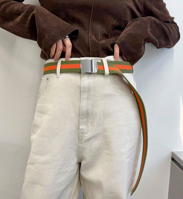 fredy emue「【atelier brugge/アトリエブルージュ】 シルバーバックルテープベルト」|ベルト|