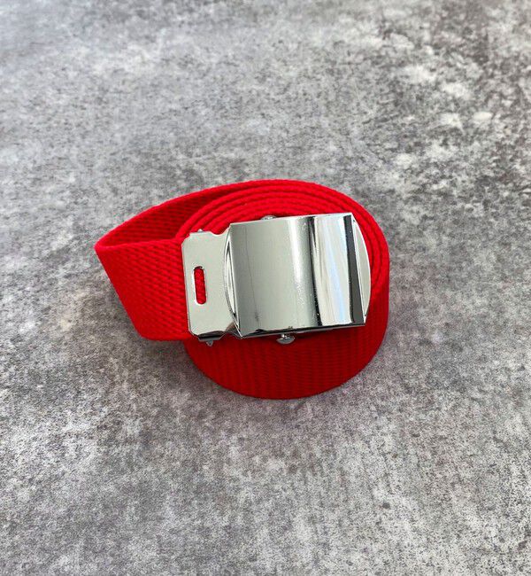 fredy emue「【atelier brugge/アトリエブルージュ】 シルバーバックルテープベルト」|ベルト|