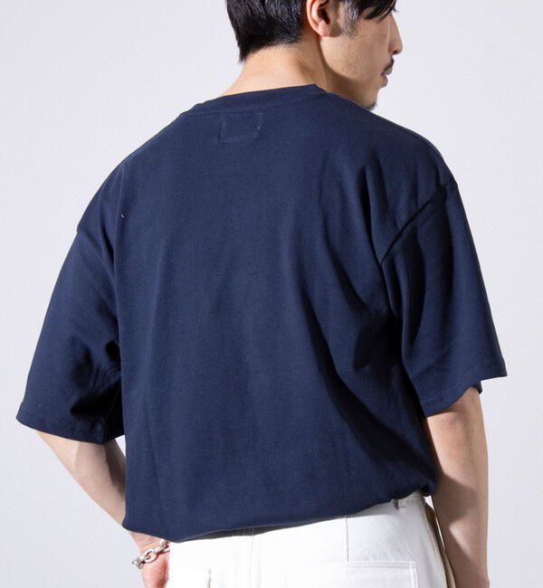 GLOSTER「【GLOSTER/グロスター】裾ドロスト 機能素材Tシャツ 無地T ショートスリーブ」|Tシャツ・カットソー|