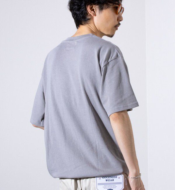 GLOSTER「【GLOSTER/グロスター】裾ドロスト 機能素材Tシャツ 無地T ショートスリーブ」|Tシャツ・カットソー|