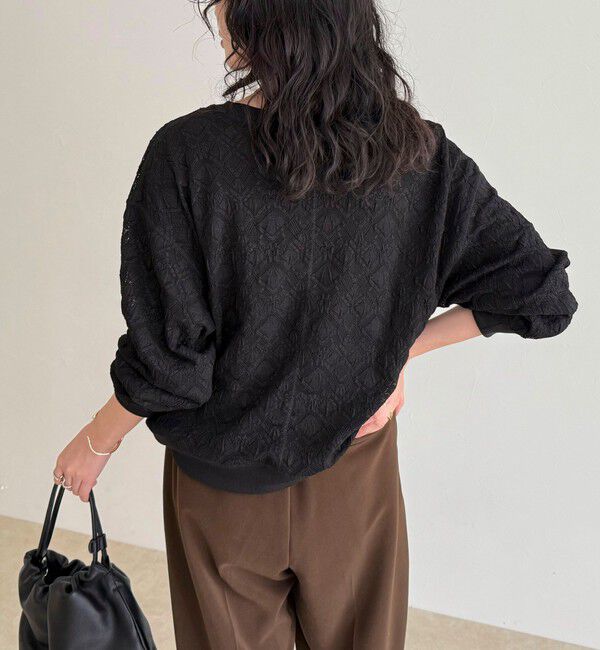 fredy emue「【大人気！春に即完売したアイテム】ストレッチレースプルオーバー」|Tシャツ・カットソー|