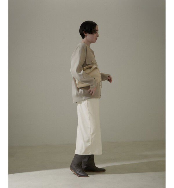 SALON adam et rope'「ベロアロングスリットタイトスカート【セットアップ対応・洗える】」|スカート|