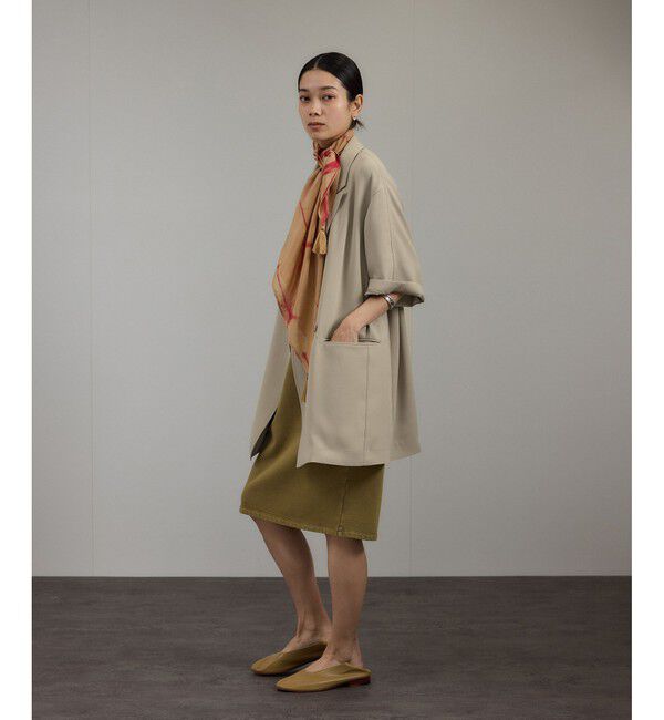 SALON adam et rope'「バックサテンハーフスリーブジャケット［セットアップ対応・今から秋まで］」|テーラードジャケット|