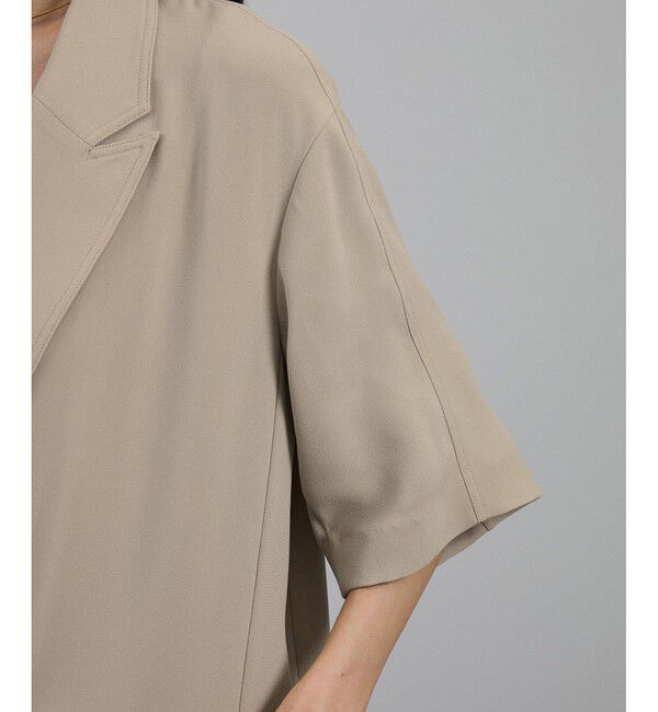 SALON adam et rope'「バックサテンハーフスリーブジャケット［セットアップ対応・今から秋まで］」|テーラードジャケット|