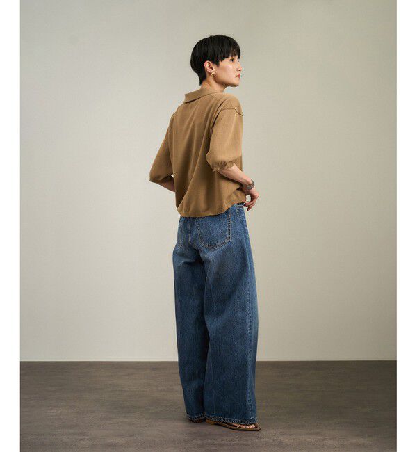 SALON adam et rope'「USAコットンセンタープレスバギーデニム［セットアップ対応］」|デニム|