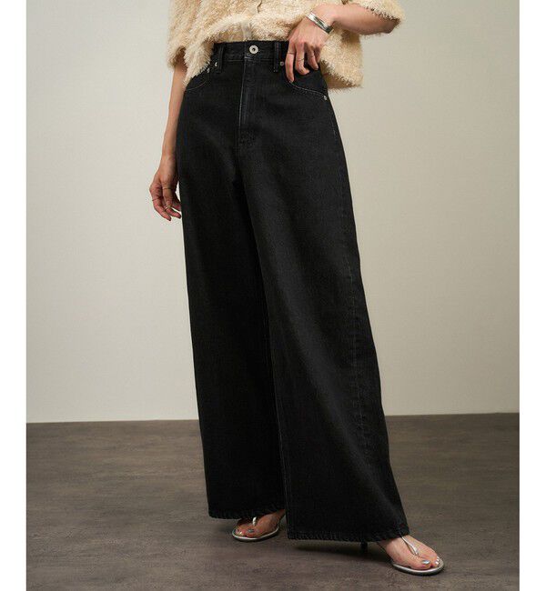 SALON adam et rope'「USAコットンセンタープレスバギーデニム［セットアップ対応］」|デニム|