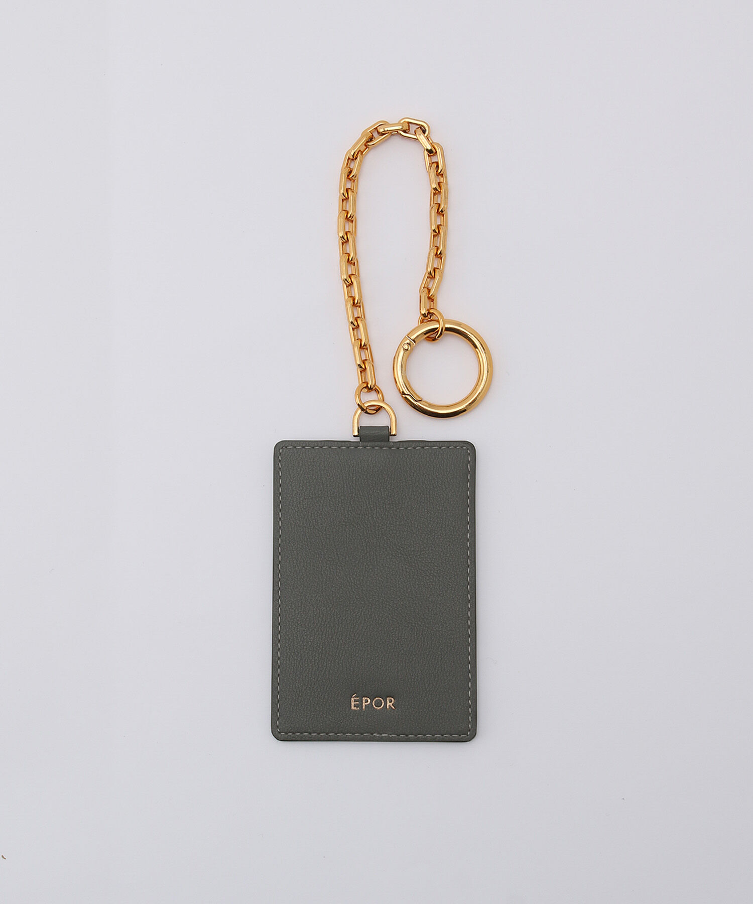ROPE'「【E'POR】SMALL GOODS Pass Case」|名刺入れ・カードケース|チャコール(06)