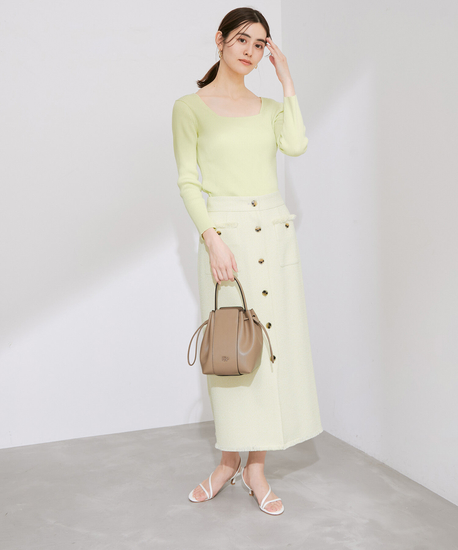 ROPE「【追加生産・新色登場】RPロゴ スプリットレザードロストミドルバッグ」|ハンドバッグ|