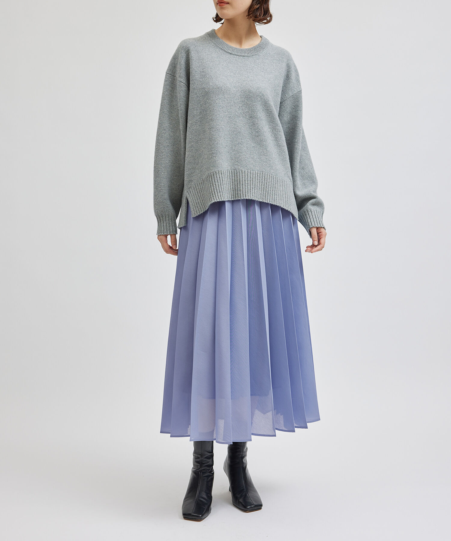 ROPE「フラッフィーオーガンジープリーツスカート」|スカート|