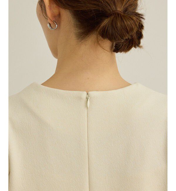 ROPE「【洗える】ジャガードニットプルオーバー（梨地プルオーバー）/セットアップ対応」|Tシャツ・カットソー|