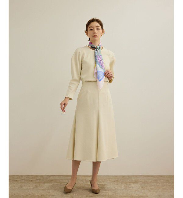 ROPE「【洗える】ジャガードニットプルオーバー（梨地プルオーバー）/セットアップ対応」|Tシャツ・カットソー|