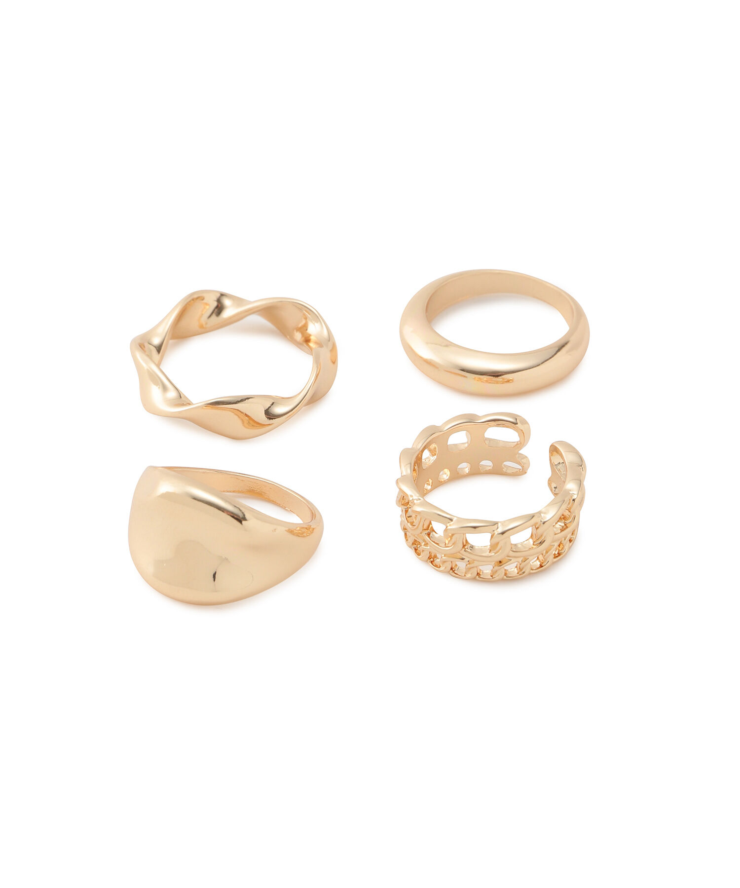 VIS「【CanCam9月号掲載】【SET】メタルリングセット」|リング|