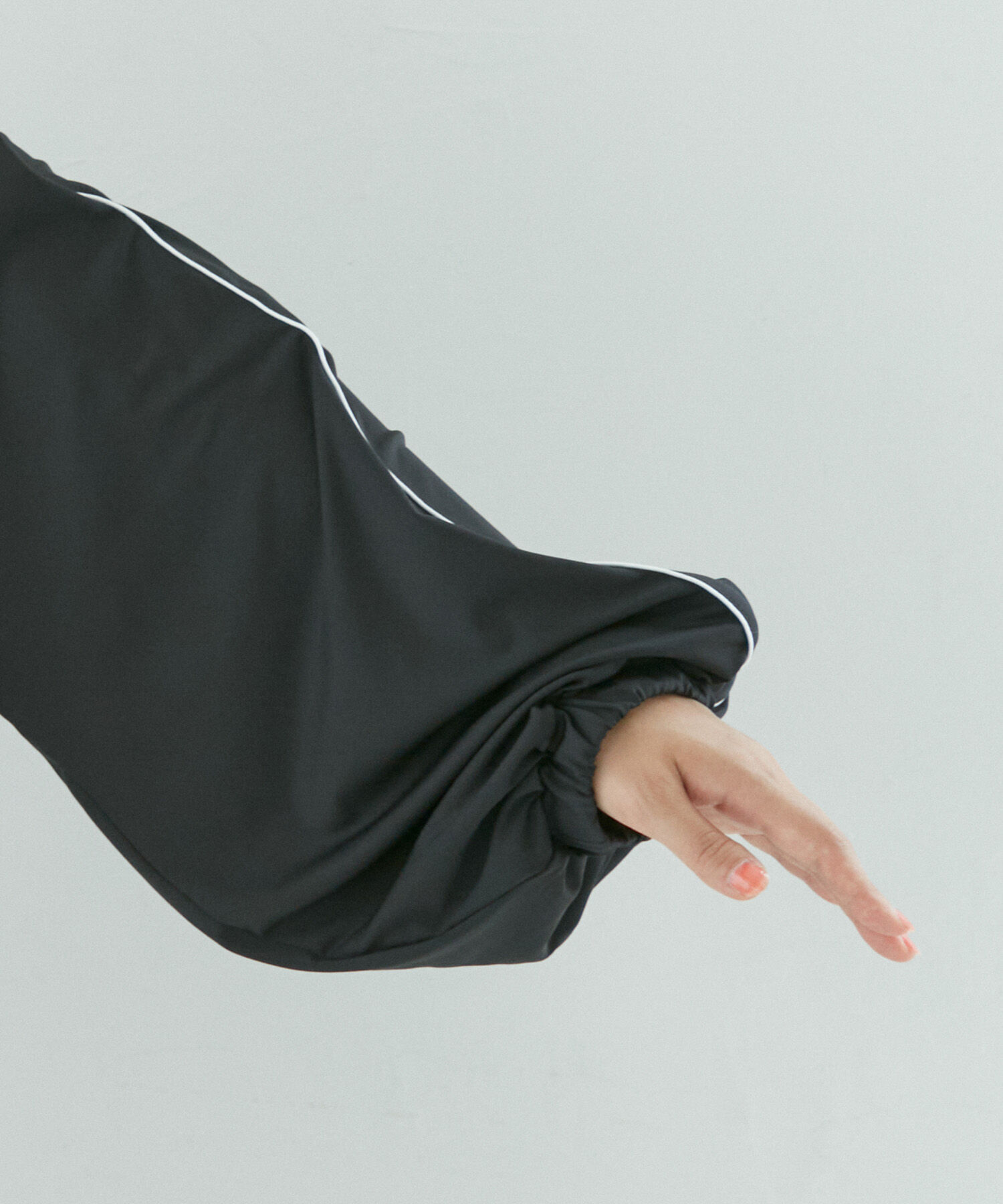 VIS「【WEB限定】ラッシュガード配色フードブルゾン【UVケア/接触冷感/洗える】」|ブルゾン・スタジャン|