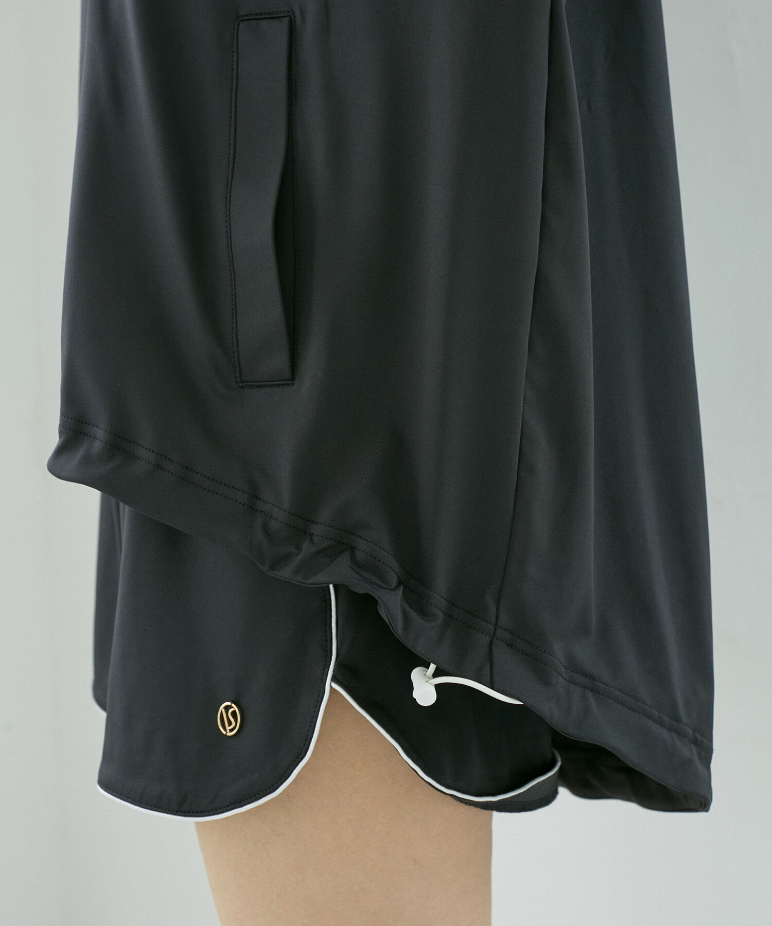 VIS「【WEB限定】ラッシュガード配色フードブルゾン【UVケア/接触冷感/洗える】」|ブルゾン・スタジャン|