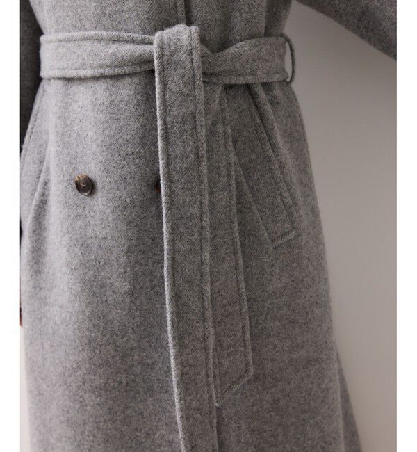 VIS「尾州シャギースタンドカラーロングコート/静電気防止・WEB限定PS・TMサイズ」|その他|