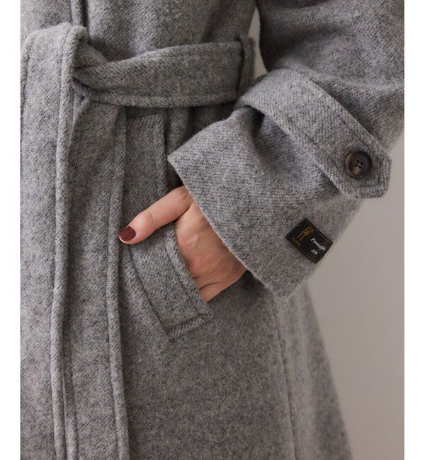 VIS「尾州シャギースタンドカラーロングコート/静電気防止・WEB限定PS・TMサイズ」|その他|