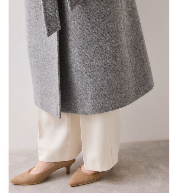 VIS「尾州シャギースタンドカラーロングコート/静電気防止・WEB限定PS・TMサイズ」|その他|