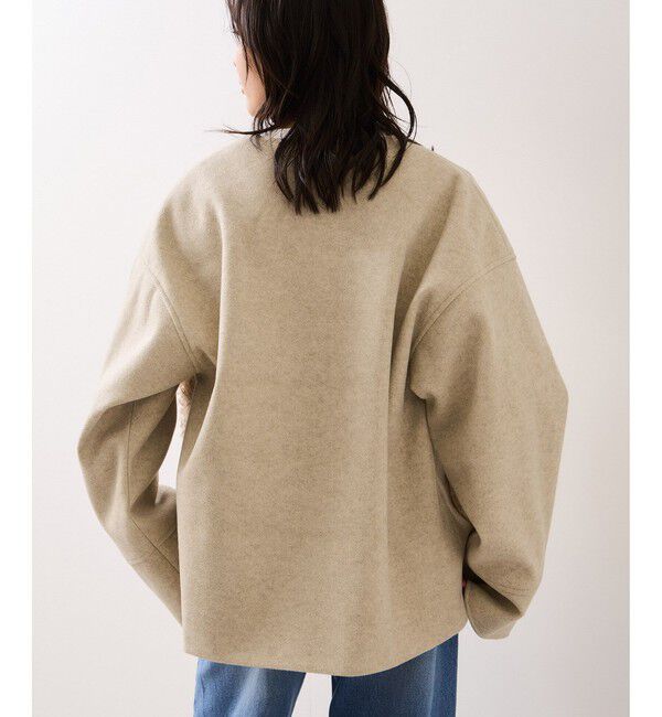 VIS「【WEB限定】ボアポケットノーカラーコート」|その他|