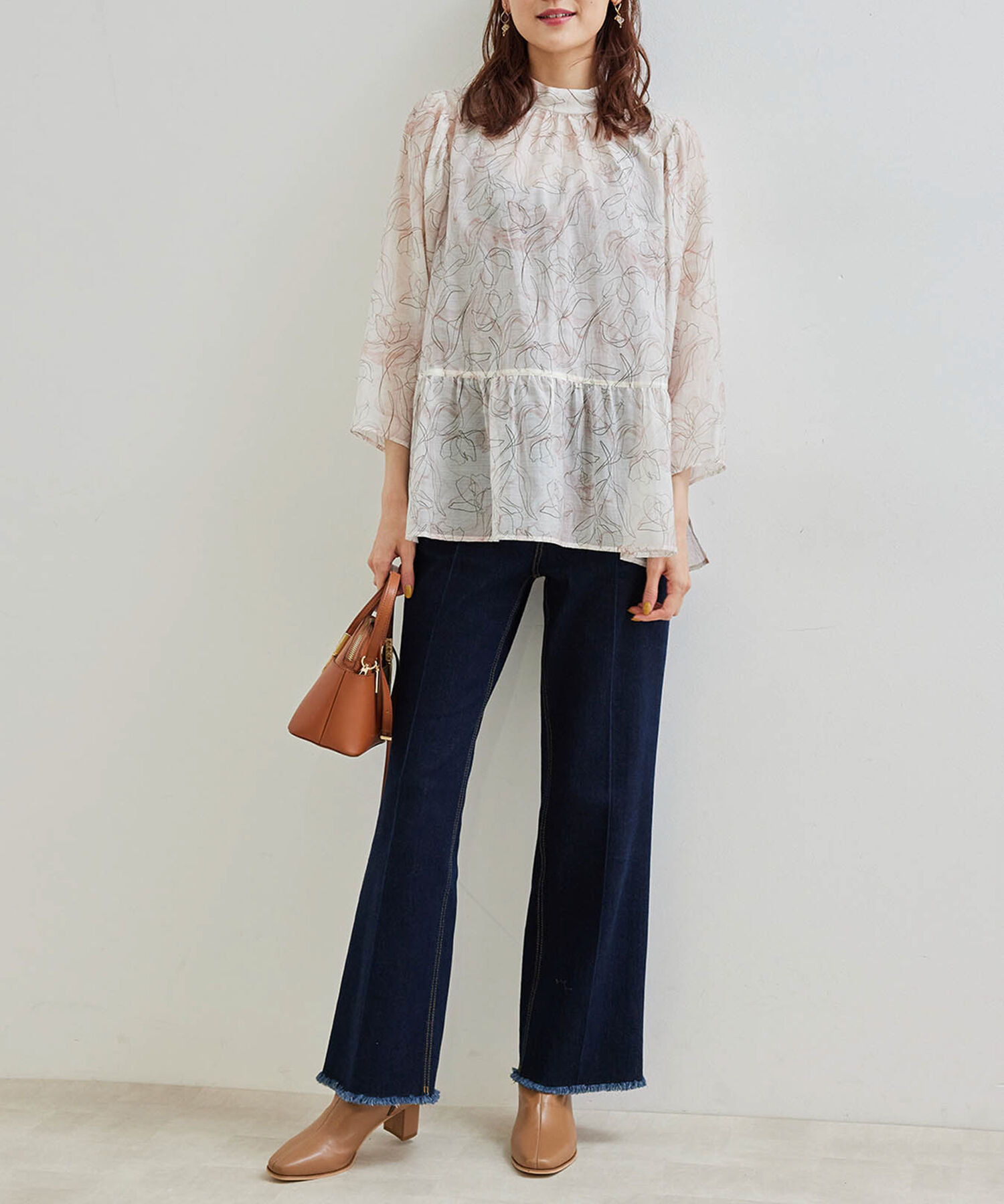 Rope&rsquo;Picnic「【2WAY】ボリュームスリーブシアーブラウス」|シャツ・ブラウス|