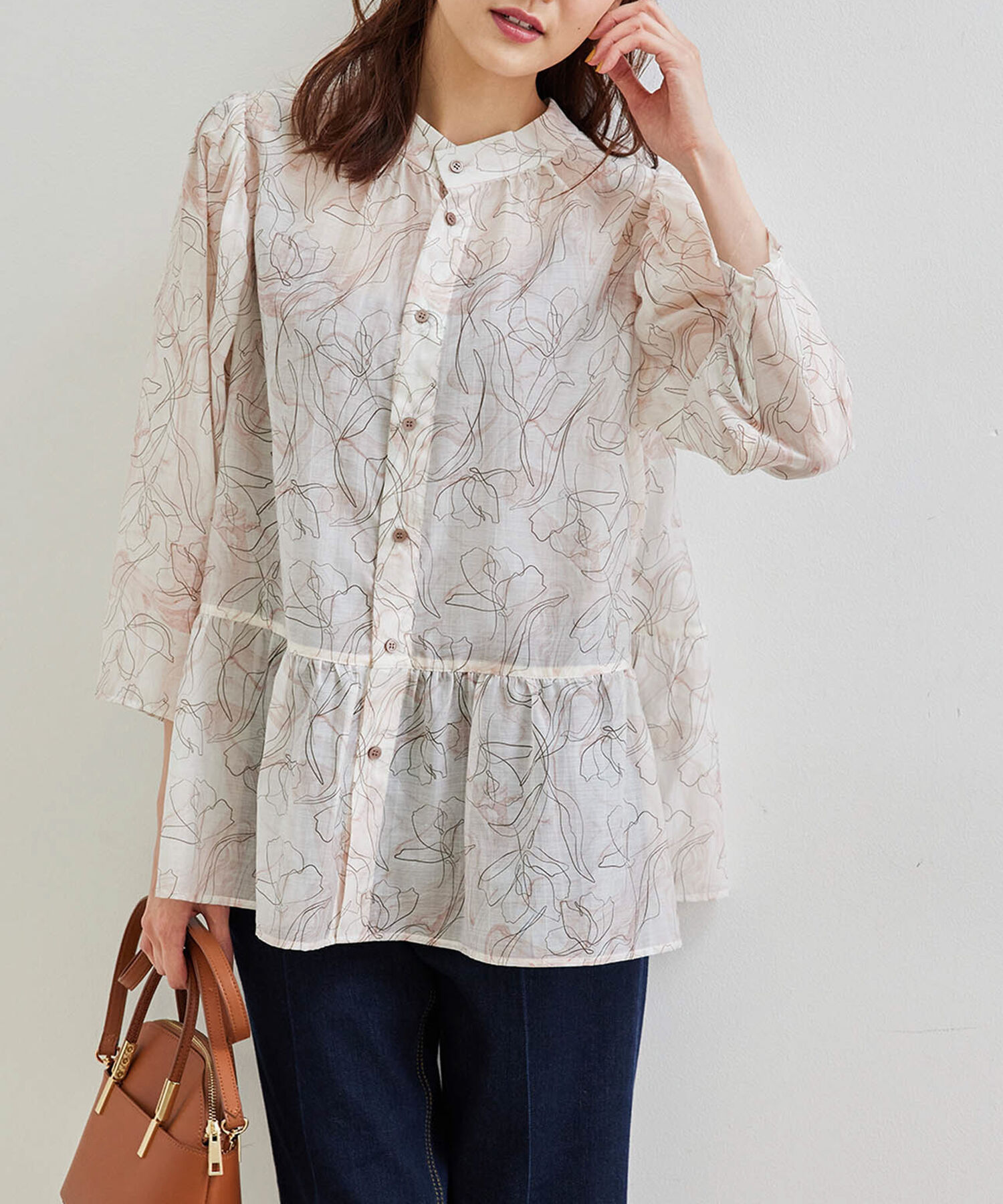 Rope&rsquo;Picnic「【2WAY】ボリュームスリーブシアーブラウス」|シャツ・ブラウス|