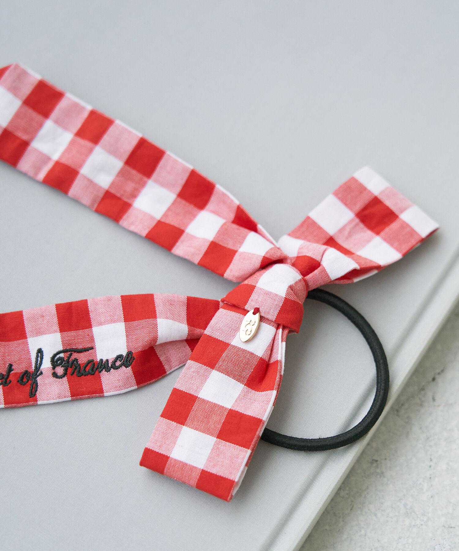 ROPE PICNIC PASSAGE「【Bonne Maman &times; ROPE' PICNIC】ギンガムチェックリボンヘアゴム」|ヘアゴム・シュシュ|