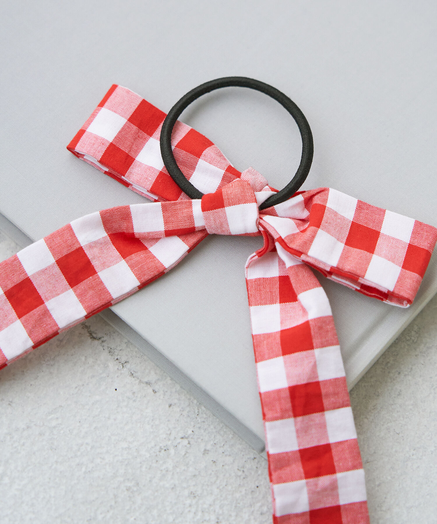 ROPE PICNIC PASSAGE「【Bonne Maman &times; ROPE' PICNIC】ギンガムチェックリボンヘアゴム」|ヘアゴム・シュシュ|
