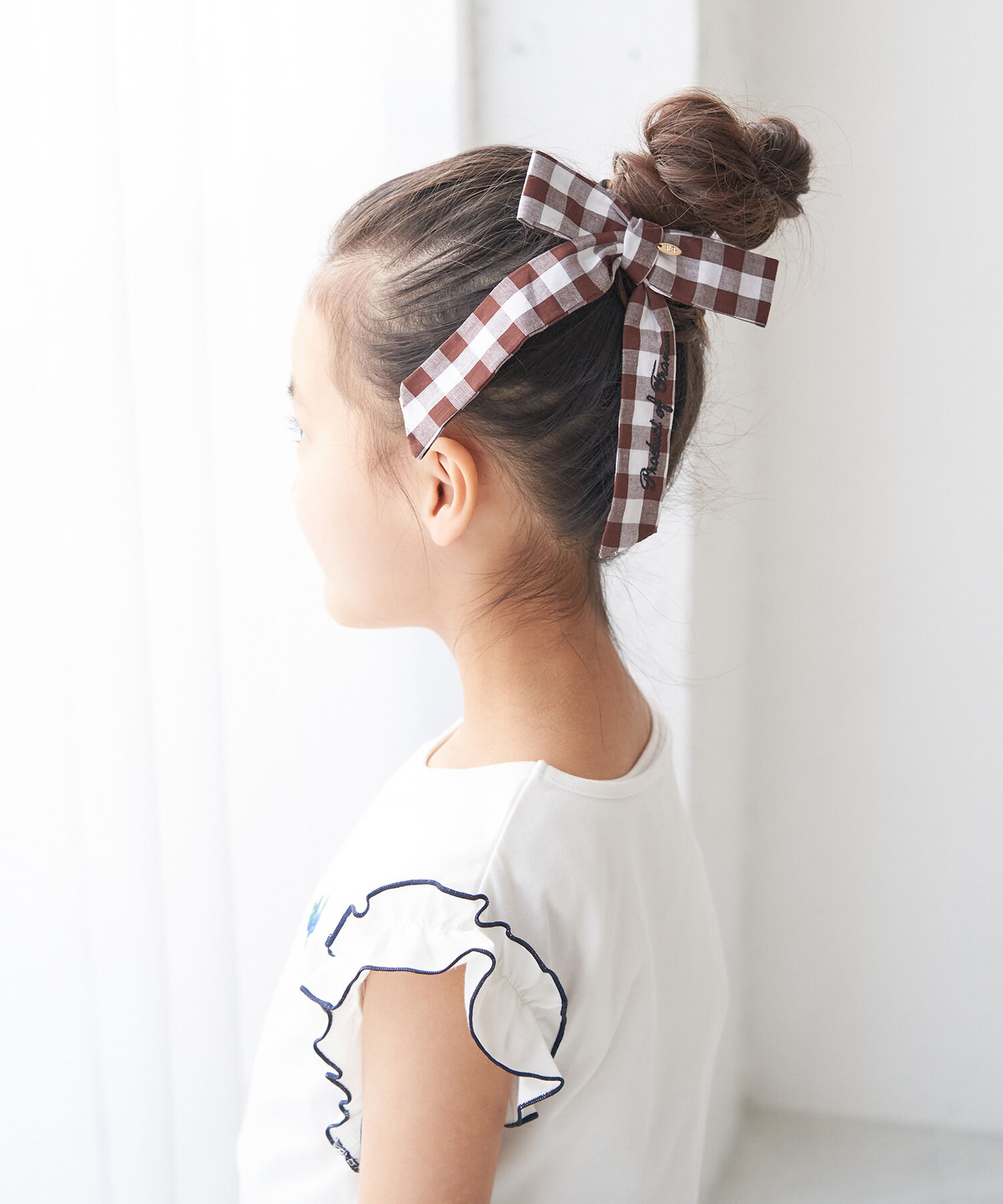 ROPE PICNIC PASSAGE「【Bonne Maman &times; ROPE' PICNIC】ギンガムチェックリボンヘアゴム」|ヘアゴム・シュシュ|