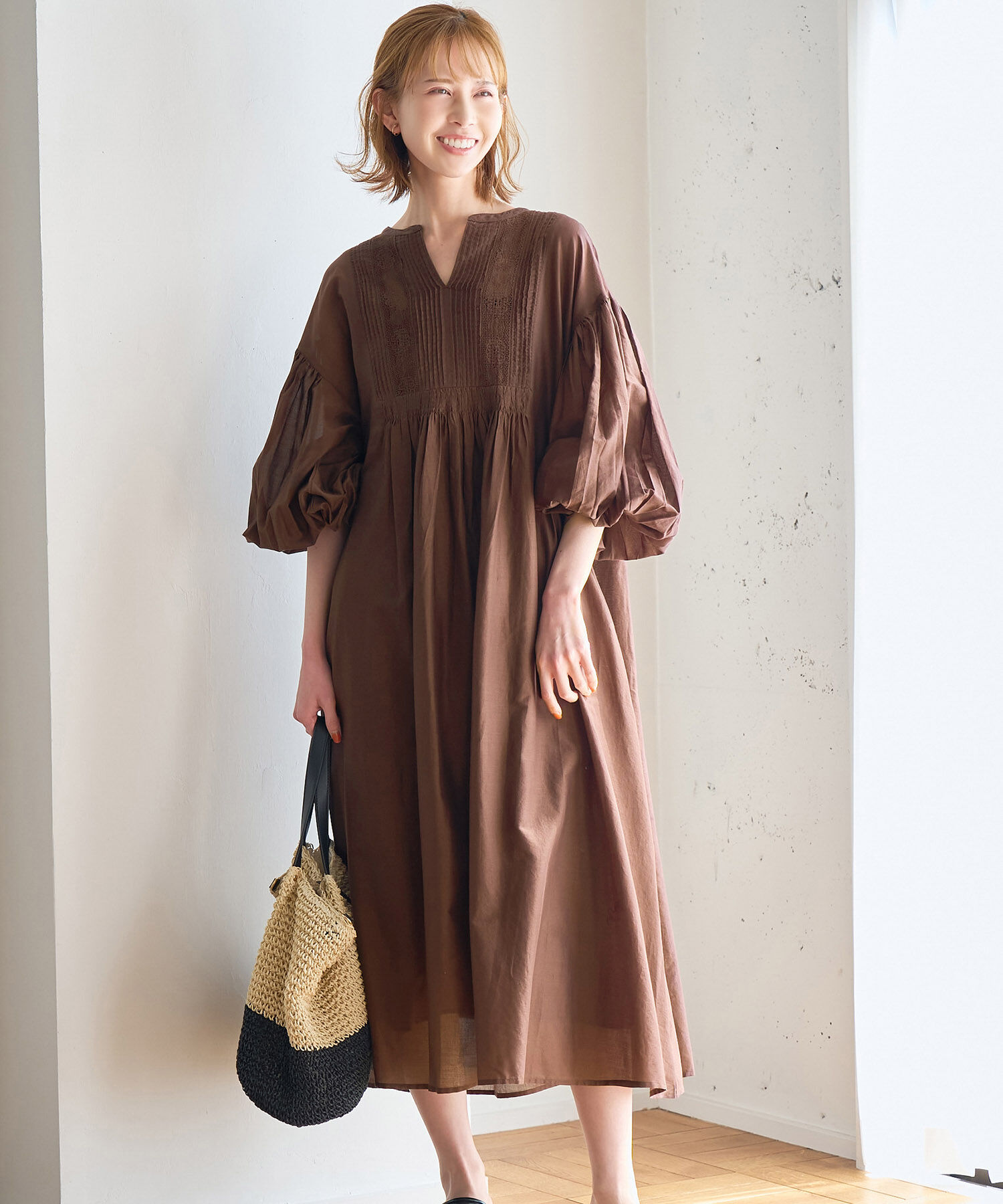 Rope&rsquo;Picnic「【一部店舗限定】INDIAカフタンワンピース」|ワンピース|