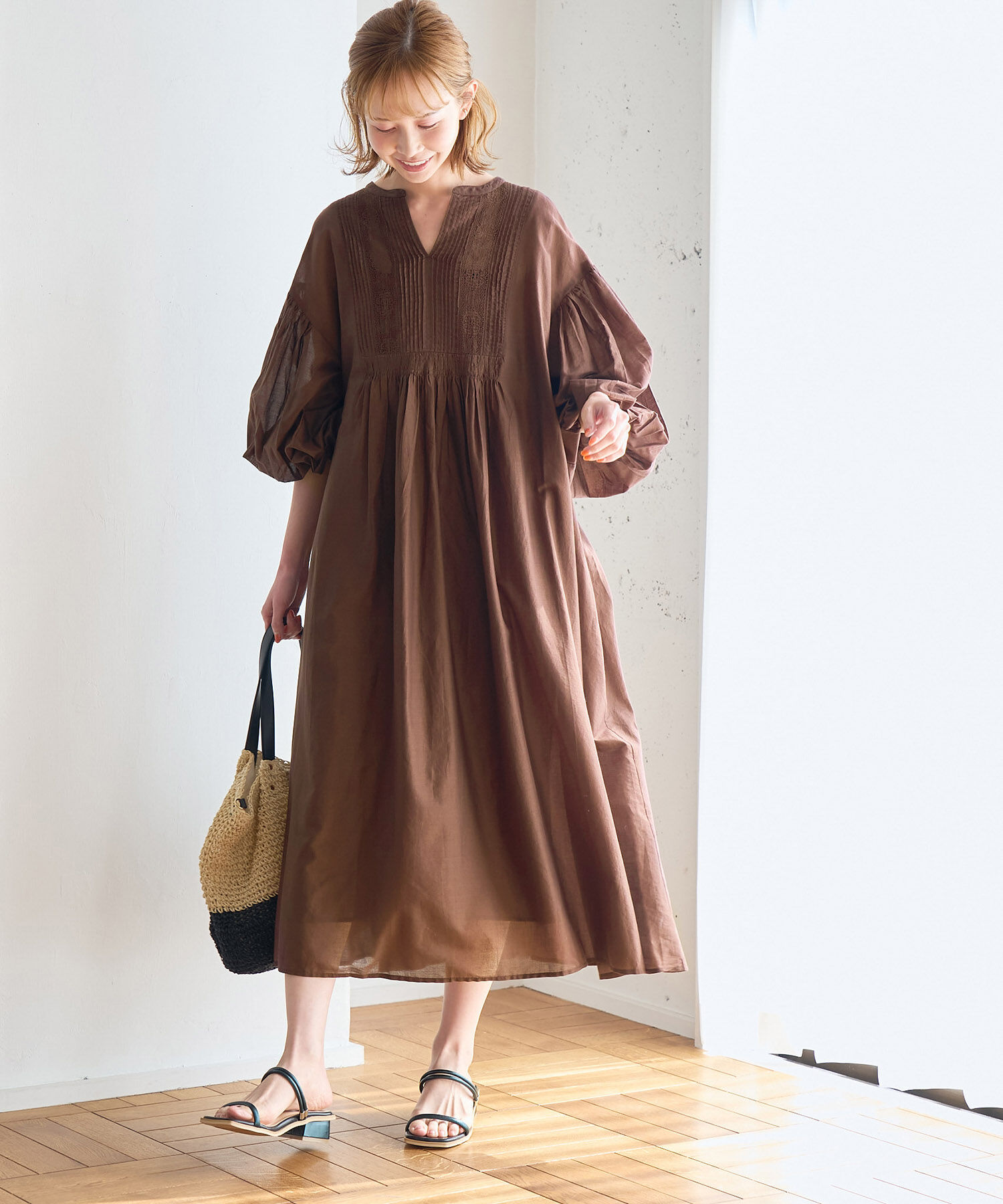 Rope&rsquo;Picnic「【一部店舗限定】INDIAカフタンワンピース」|ワンピース|