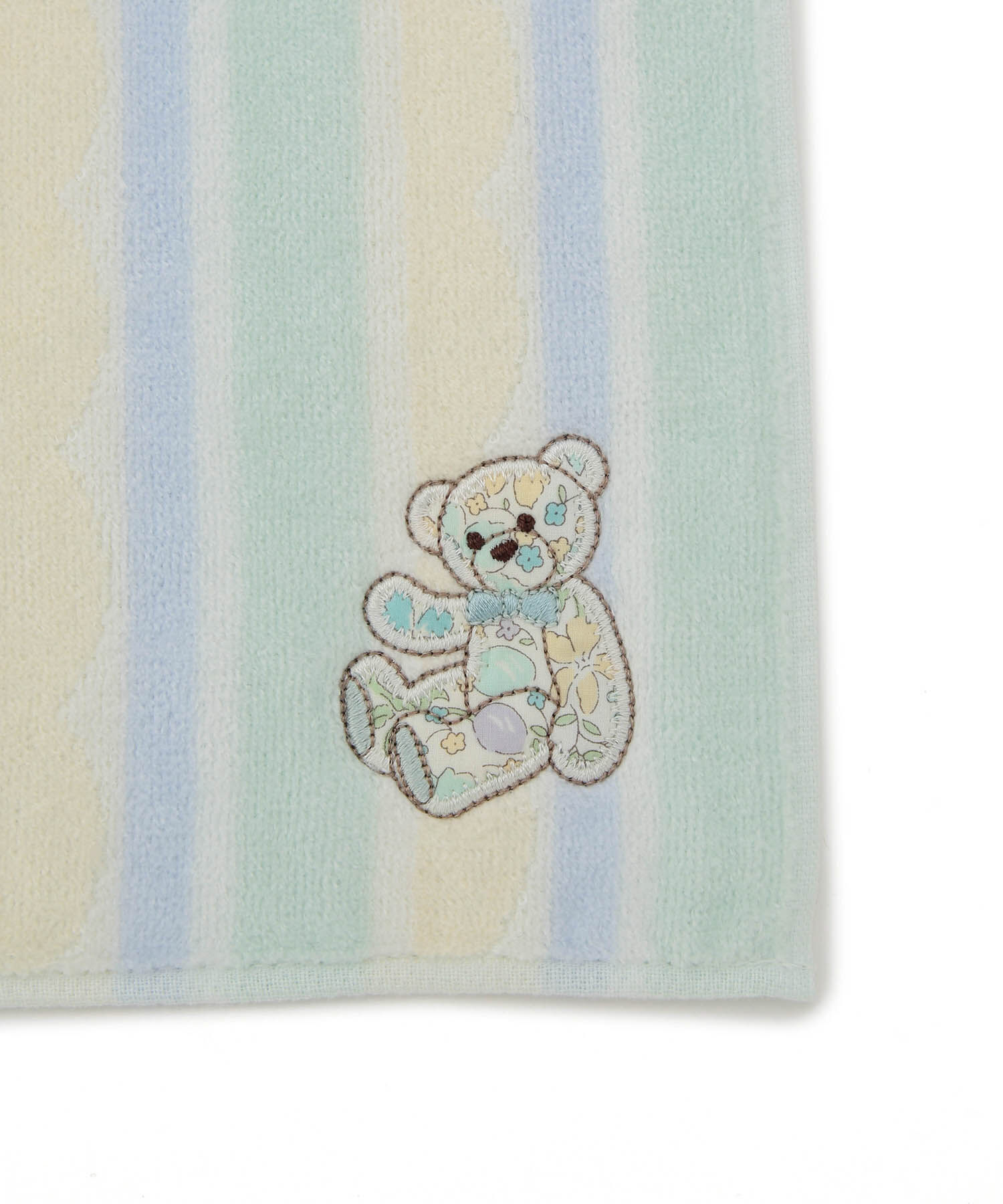 ROPE PICNIC PASSAGE「【LIBERTY ART FABRICS】くまアップリケミニタオル 」|ハンカチ|