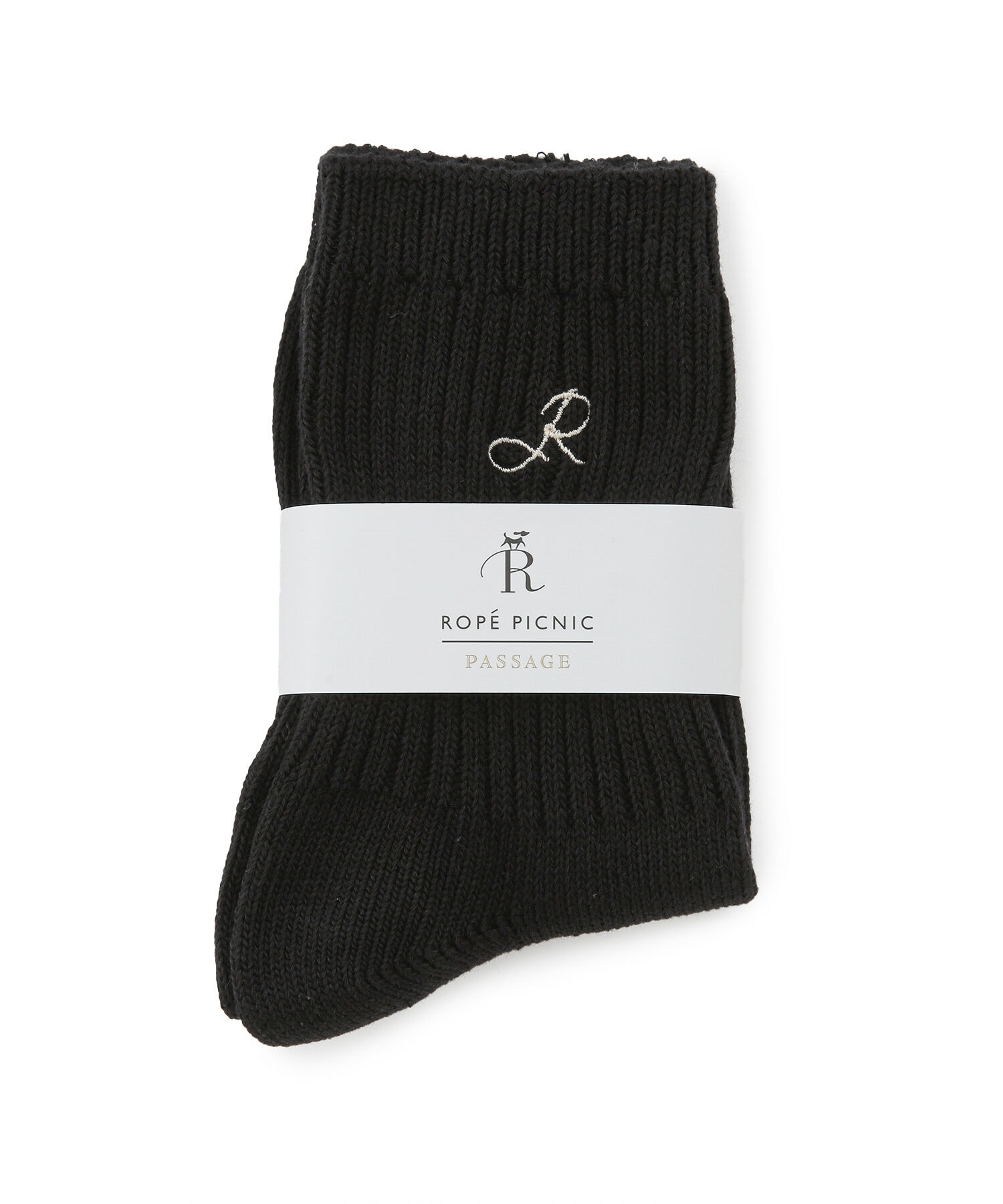 ROPE PICNIC PASSAGE「刺繍リブクルーソックス」|ソックス|